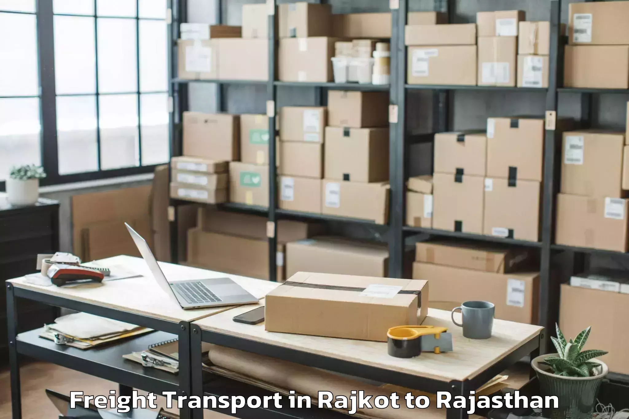 Leading Rajkot to Bari Dholpur Freight Transport Provider